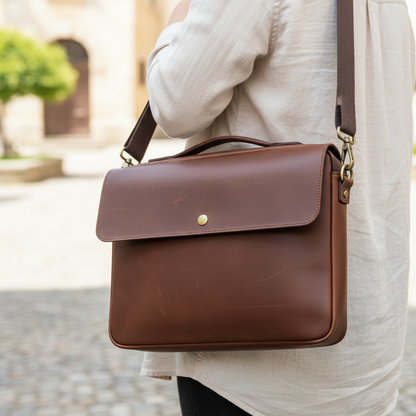Torba Na Laptop Z Prawdziwego Skóry - LeatherMate 