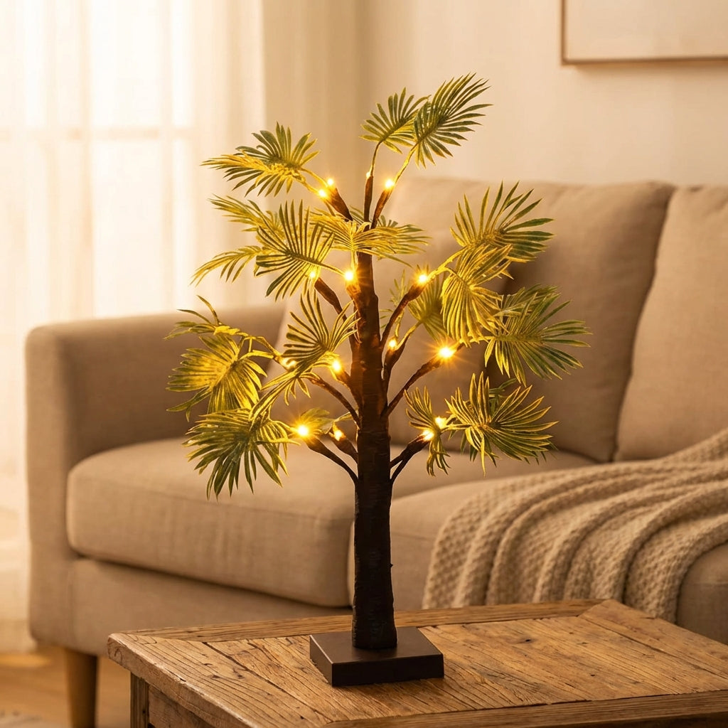 Tropical Inspired Night Lamp - LuminaraPalm