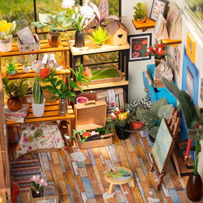 Miniatyr DIY trädgårdshus byggsats – BloomHaus
