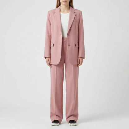 Two-Piece Blazer And Wide-Leg Trouser Set - Margie