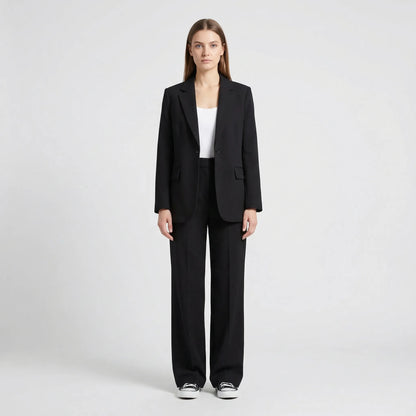 Two-Piece Blazer And Wide-Leg Trouser Set - Margie