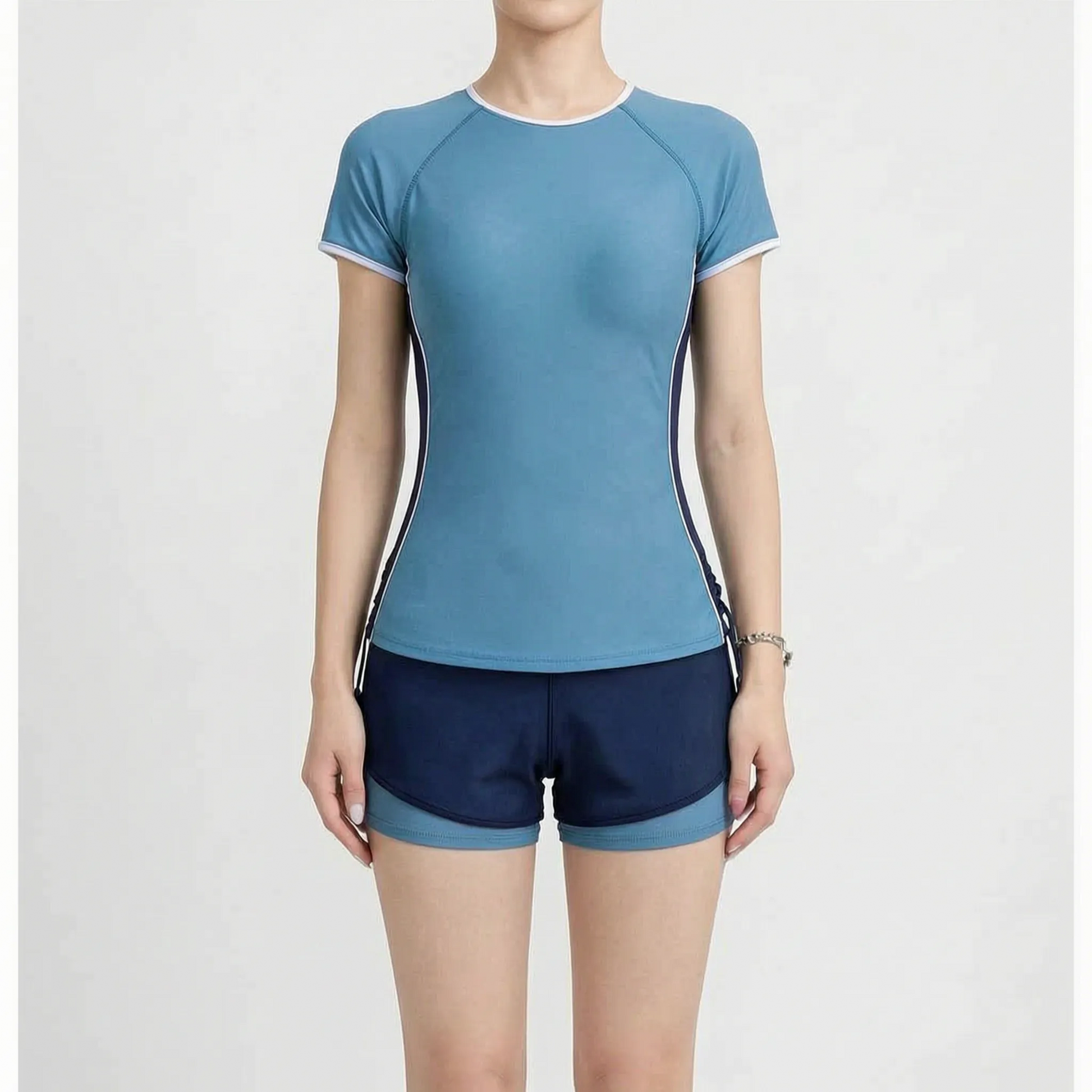 Two-Piece Rash Guard Set - PlungeSet