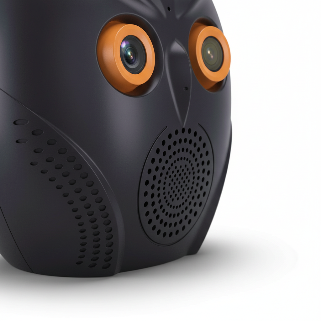 Uhrenförmige Überwachungskamera Aus ABS - OwlSight