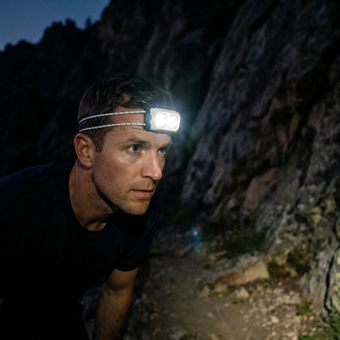 Ultralätt Laddningsbar Pannlampa - Glowire
