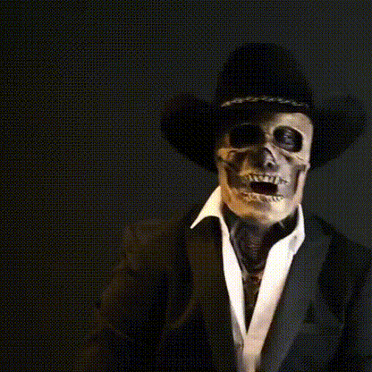 Unisex Skeleton Mask with Hat for Halloween 3