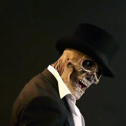 Unisex Skeleton Mask with Hat for Halloween 5