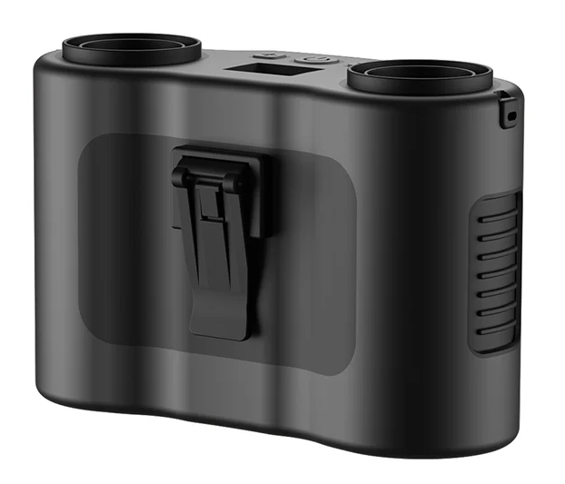 Bärbar klämfläkt för midjan med två luftutlopp och 20 000 mAh-batteri – BreezeMate