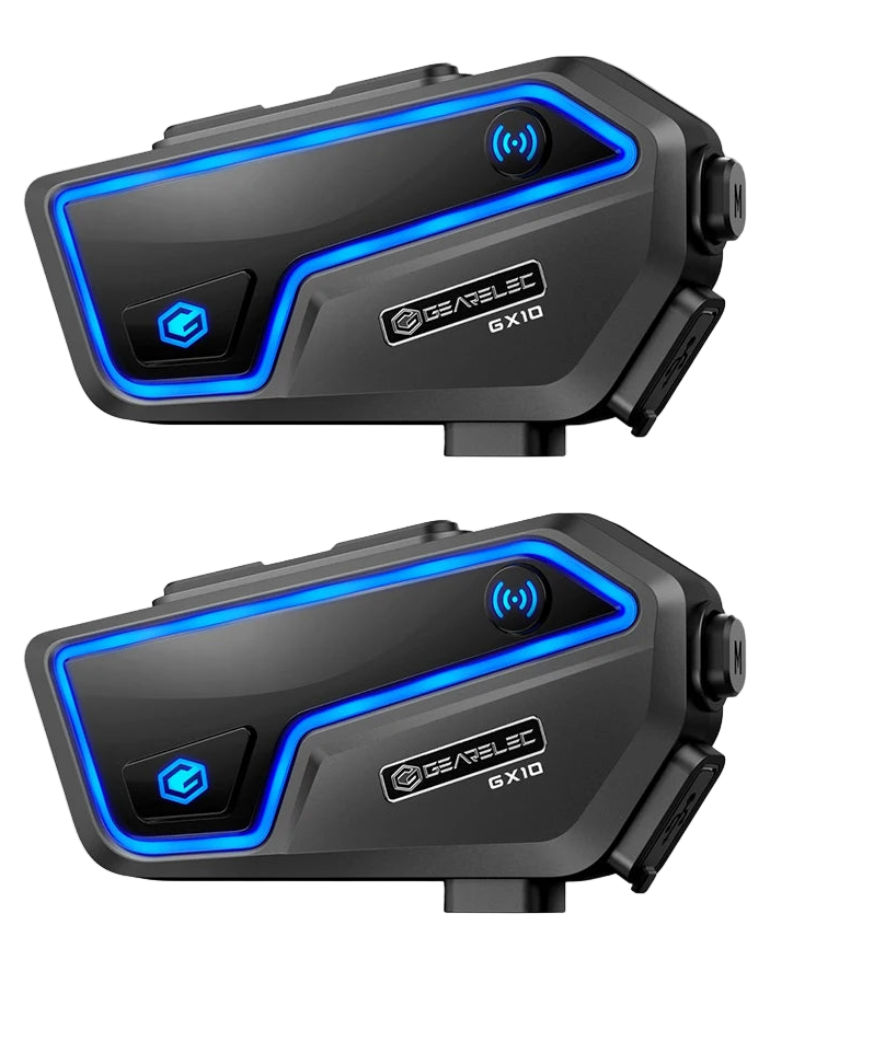 Bluetooth-motorcykelintercom för 10 förare & IP67 vattentät – RideSync