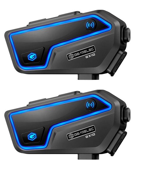Bluetooth-motorcykelintercom för 10 förare & IP67 vattentät – RideSync