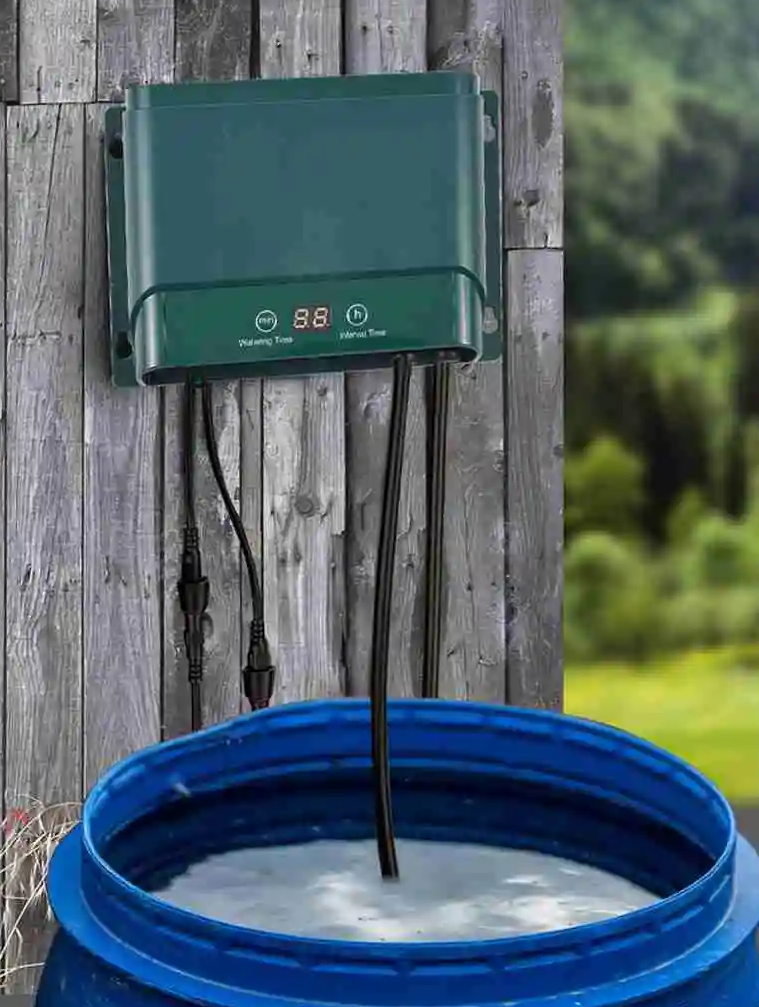 Solcellsdroppbevattningskit – automatisk bevattning med 30 lägen och 7 timers – AquaFlow