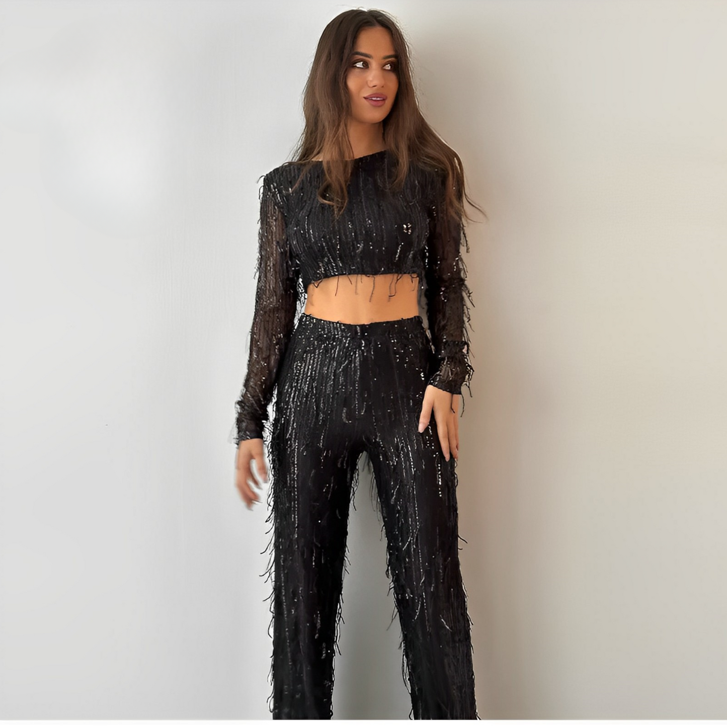 Glamorösa paljett-set för damer – Celina