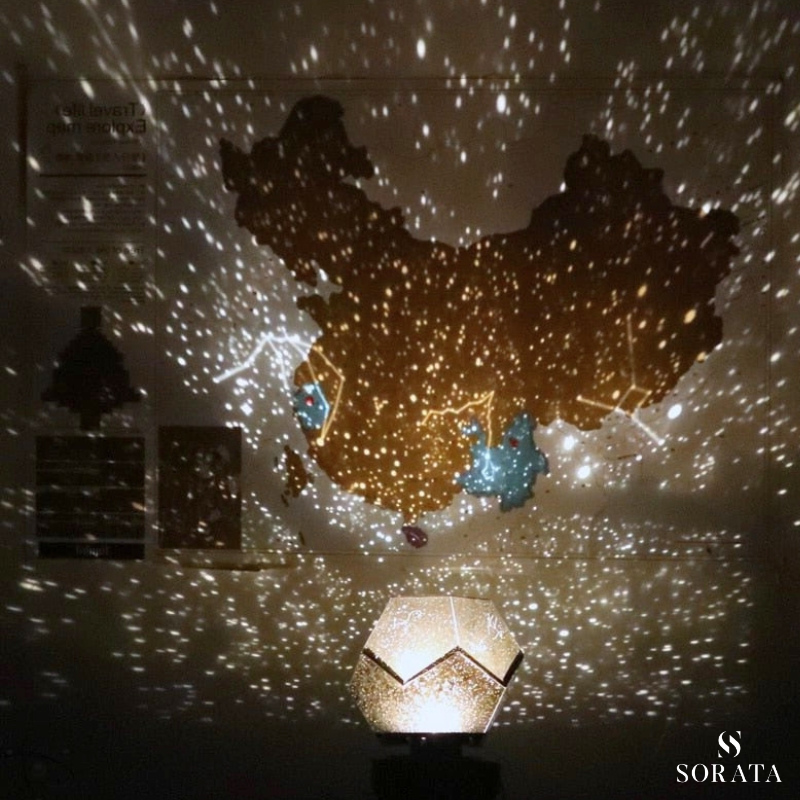 Stjärnhimmel projektorlampa med magisk ljusshow - Lunexa