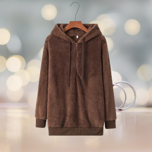 Mjuk damhoodie för hösten – Amalia