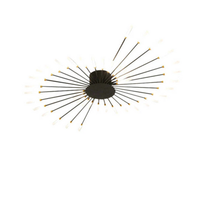 Moderne schwarze Deckenleuchte, spiralförmiges Design, LED, Wohnzimmerbeleuchtung.