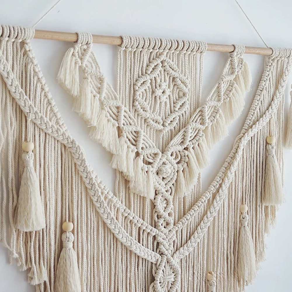 Skandinavisk boho-makramé-väggdekoration - Liora