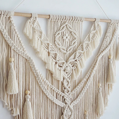Skandinavisk boho-makramé-väggdekoration - Liora