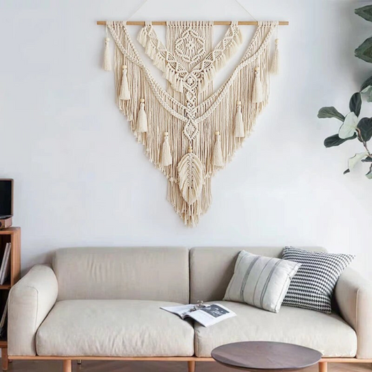 Skandinavisk boho-makramé-väggdekoration - Liora