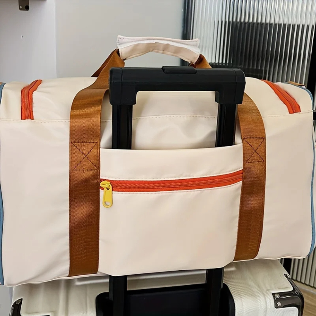 Lättvikts duffelväska med färgblock - FlexaBag