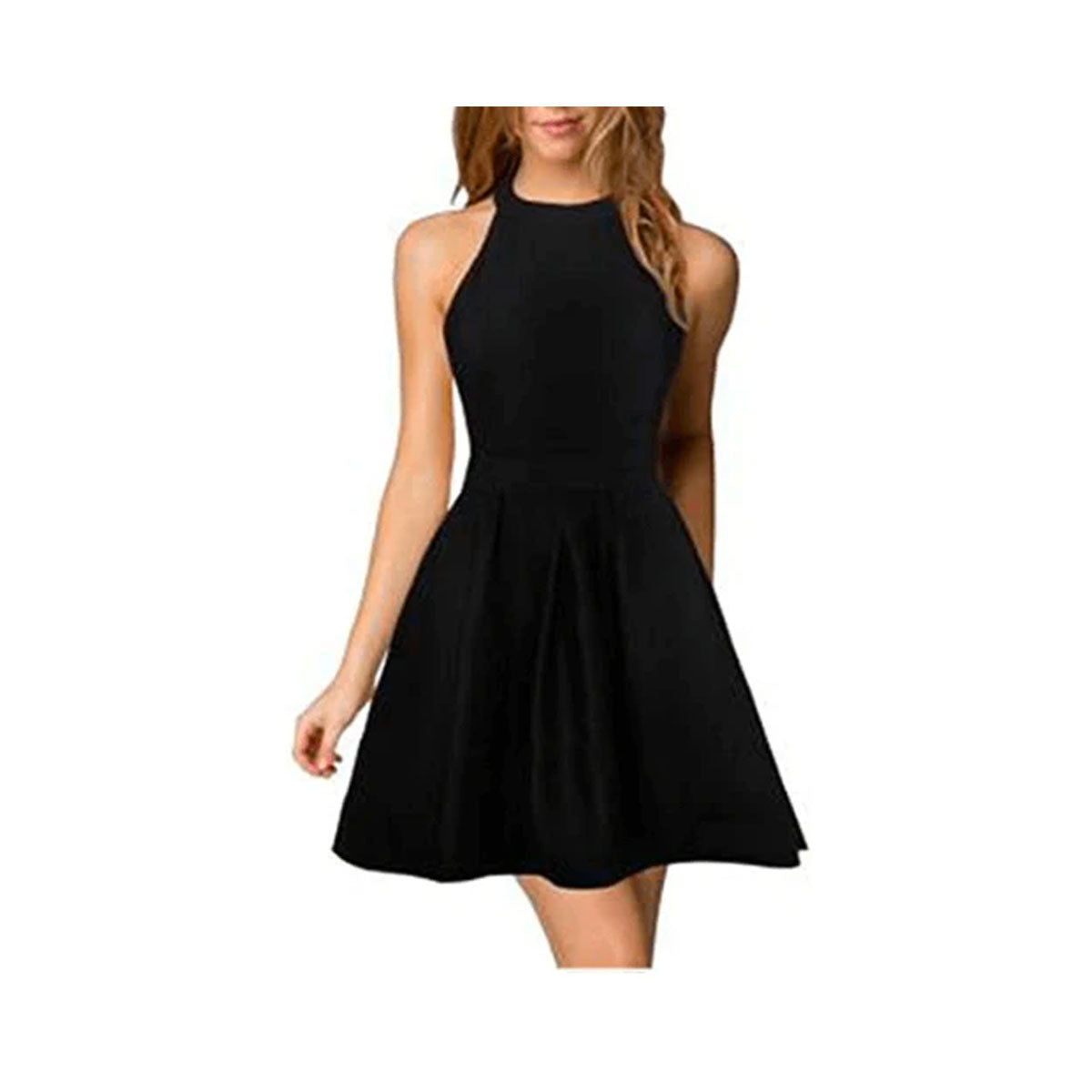 Stilig damsommardress med halterneck – Malia