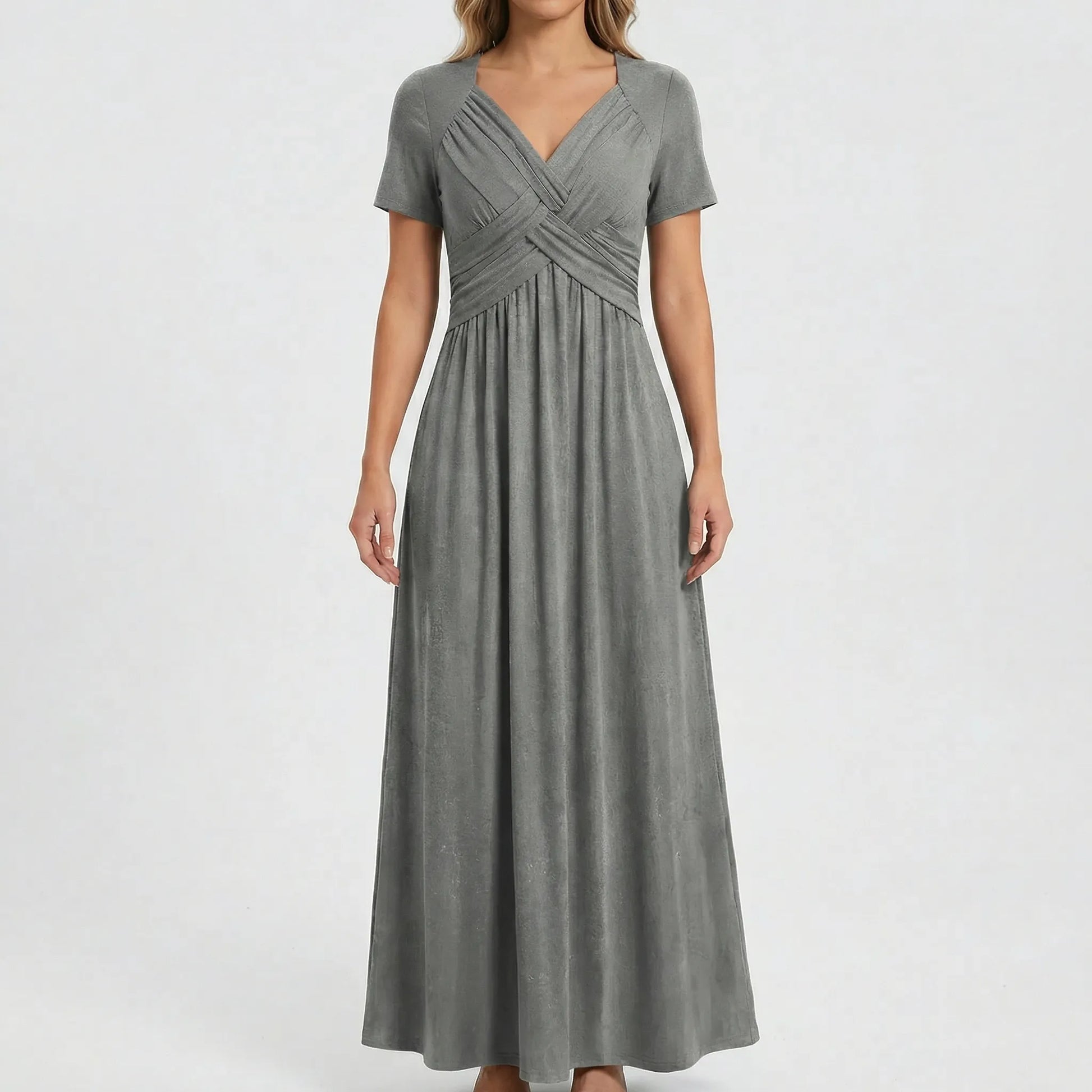 V Ausschnitt Maxikleid - Rebekka