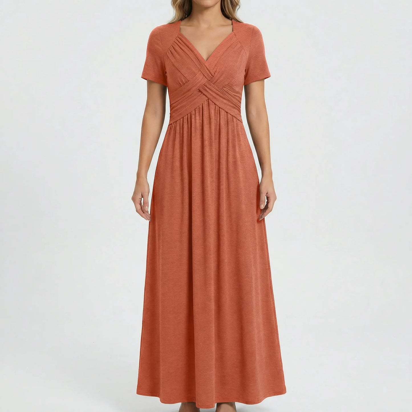 V Ausschnitt Maxikleid - Rebekka
