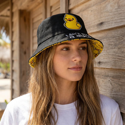 Vändbar Bucket Hat Med Tecknat Tryck - Waddlo