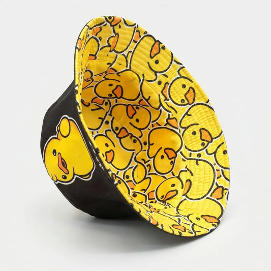 Vändbar Bucket Hat Med Tecknat Tryck - Waddlo