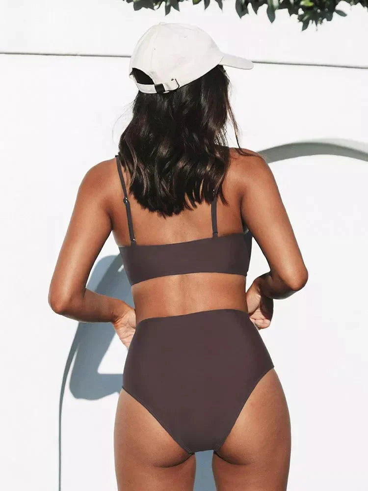 Bikini-set med hög midja – Eliva