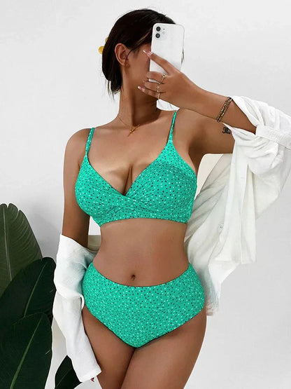 Bikini-set med hög midja – Eliva