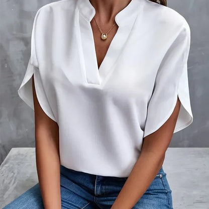 Elegant och lätt damblus – Isabella i höstmagin