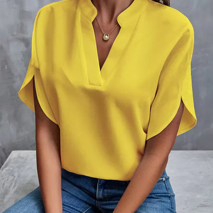 Elegant och lätt damblus – Isabella i höstmagin