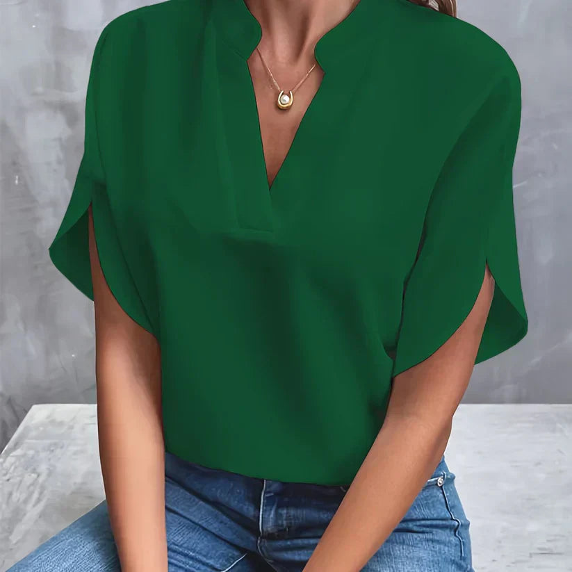 Elegant och lätt damblus – Isabella i höstmagin