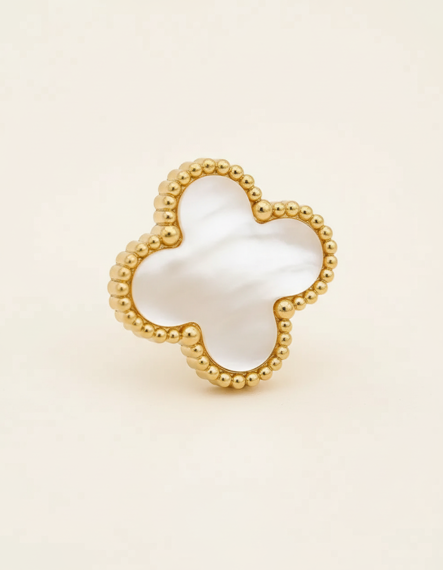 Vergoldete Perlenohrstecker - CloverJewelry 