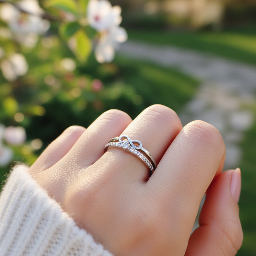 Verstellbarer Ring - HeartSymbol 