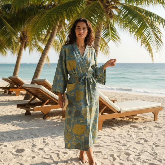 Vibrant Kimono Design - BlossomRobe