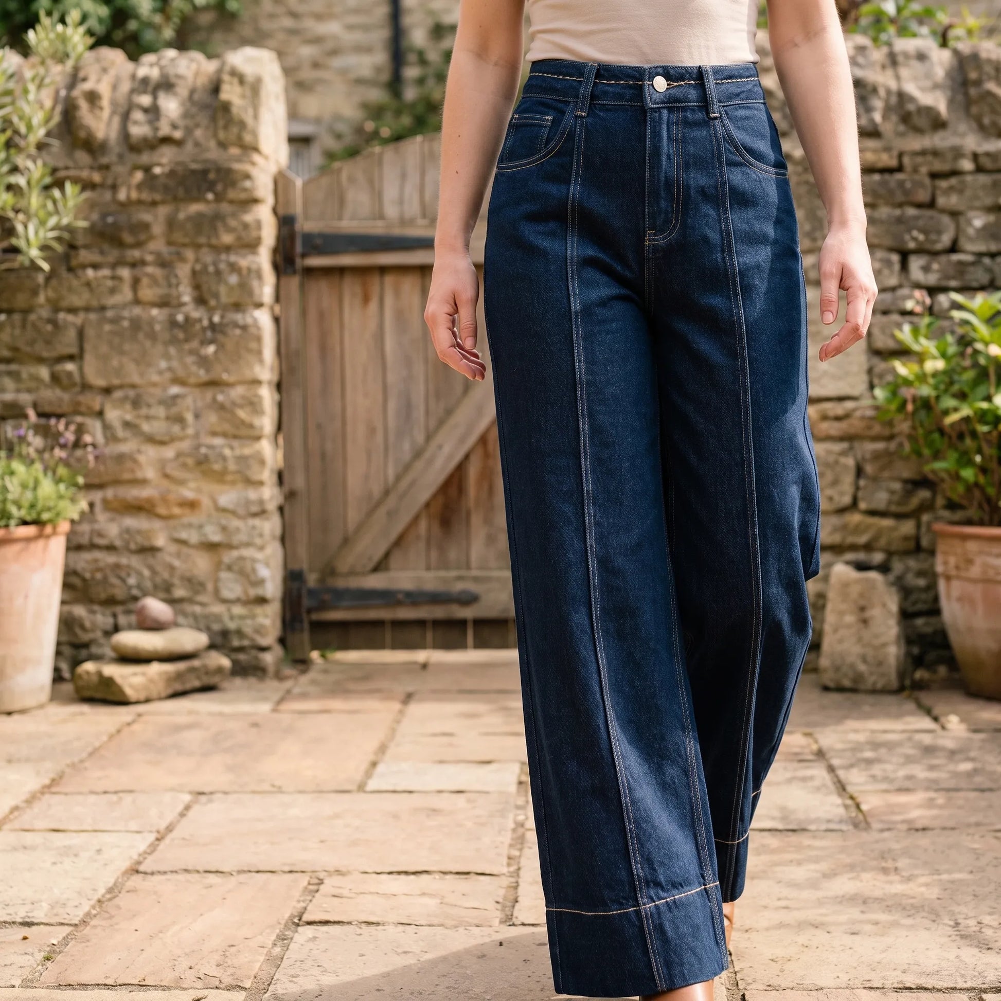 Vida Jeans Hög Midja Dam -  Elaine
