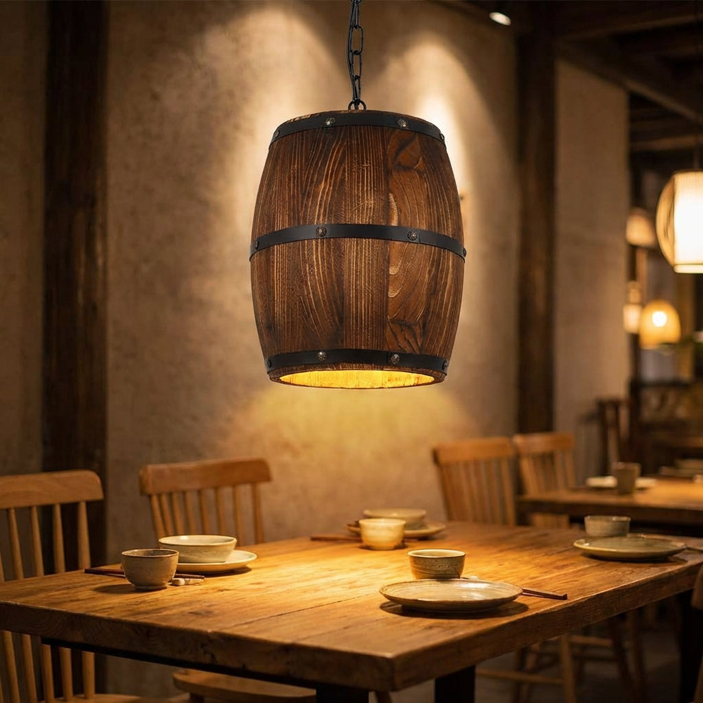 Vintage Inspired Hanging Lamp - Barrelique