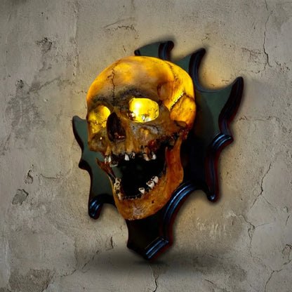 Wall Mounted Skull Lamp -  Nocturiskull