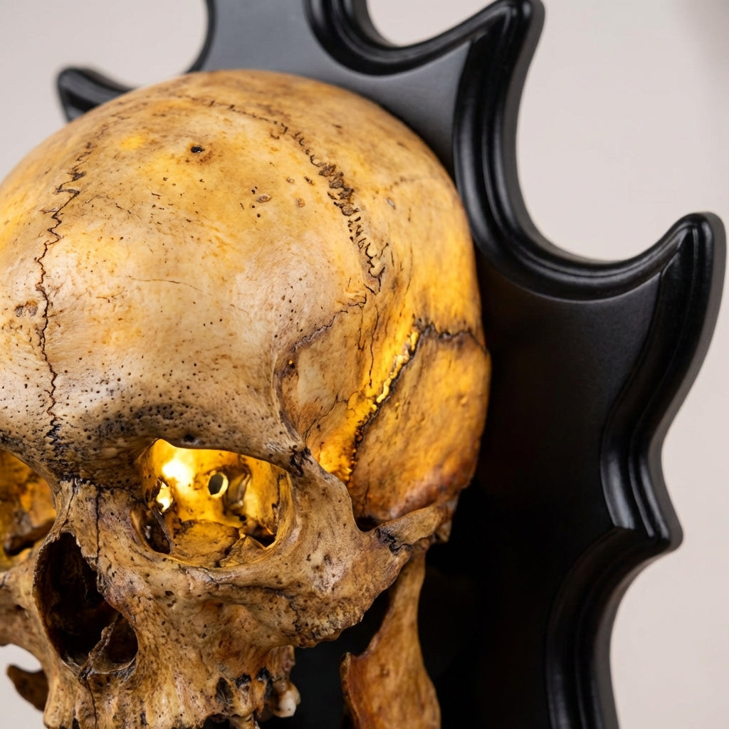 Wall Mounted Skull Lamp -  Nocturiskull