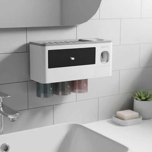 Wandmontierte Zahnburstenhalterung - HygiaHolder