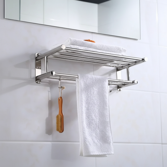 Wandmontierter Edelstahlhalter - Toweluxe