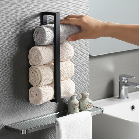 Wandmontierter Handtuchhalter Aus Edelstahl - Rollify