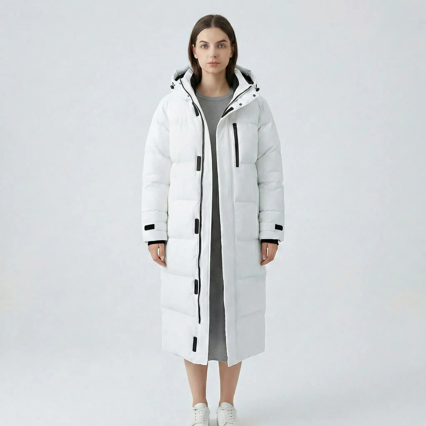 Wasserabweisende Longline-Steppjacke Für Damen - Cristina