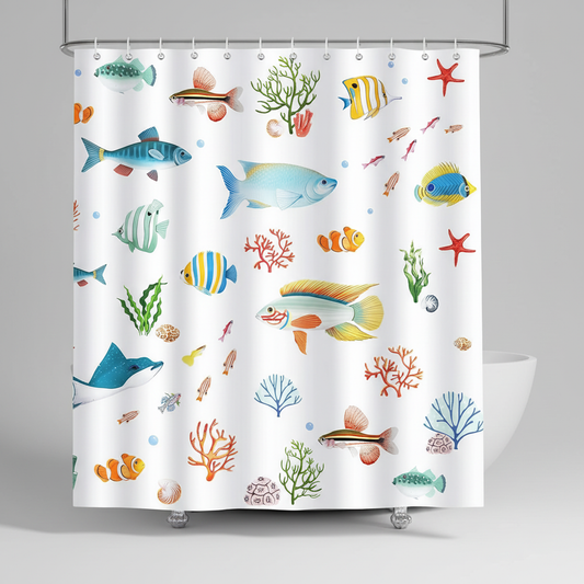 Wasserabweisender Polyester Duschvorhang - SeaMosa
