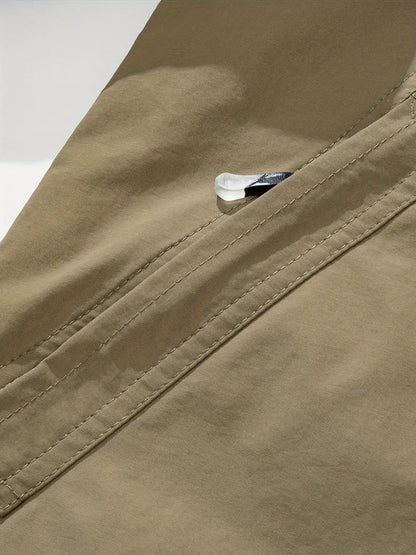 Water-Resistant Outdoor Jacket With Detachable Hood - Shane