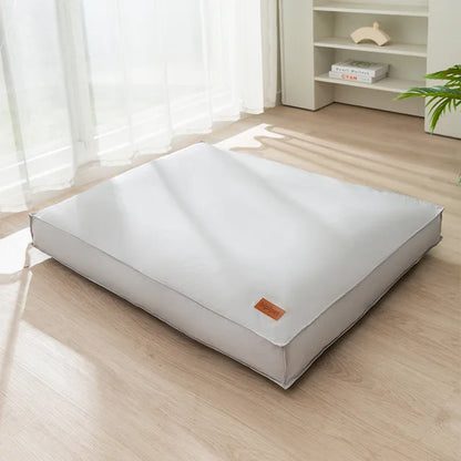 Wasserdichtes Hundebett, grau, rechteckig, für kleine bis große Hunde, Haustiermatte.