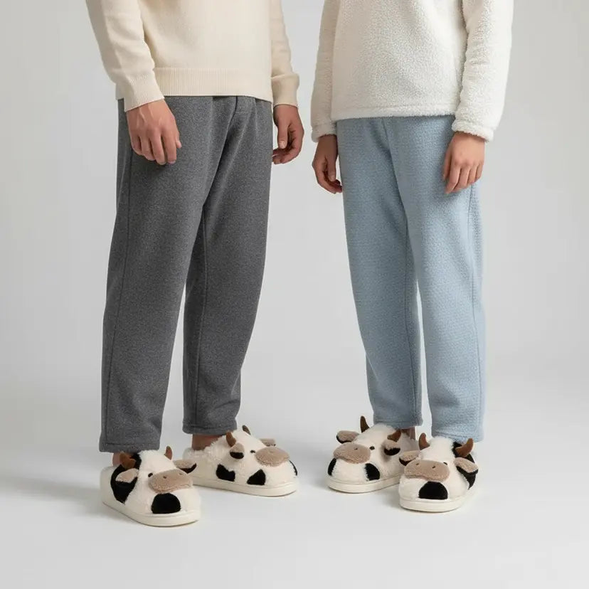 Mjuka plyschtofflor - CuddleCow