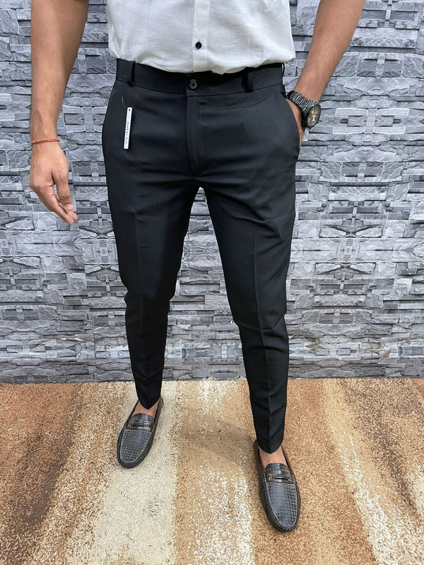 Slim Fit formella herrbyxor – Milano