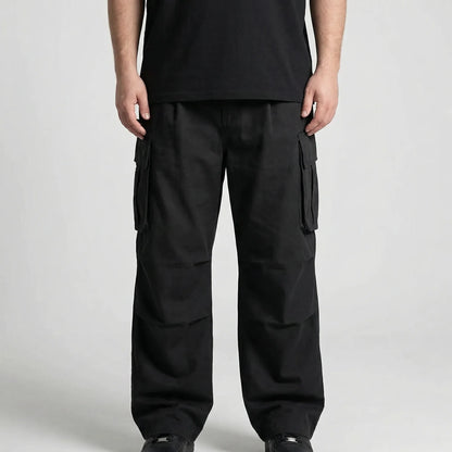 Wide Leg Cargo Trousers For Men - Clifton