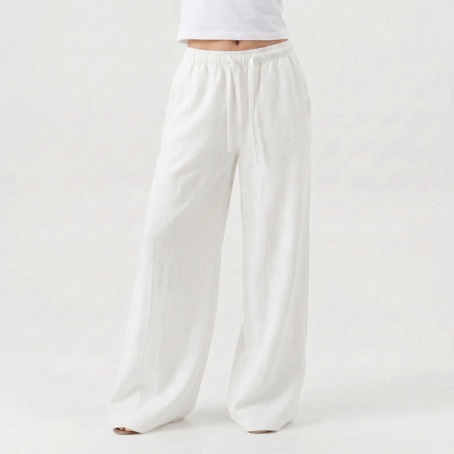Wide Leg Casual Trousers -  Josephine